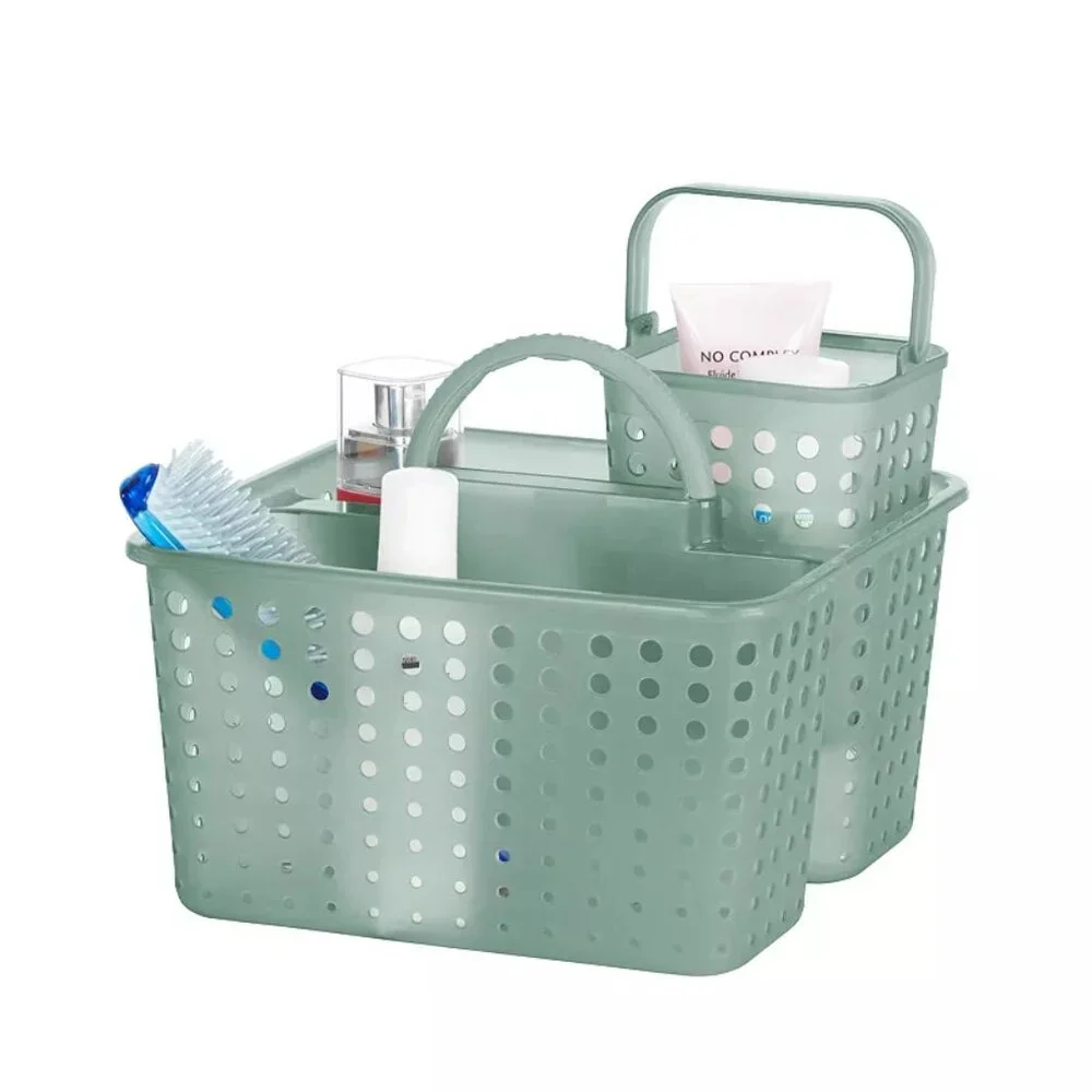 The Big One Plastic Shower Caddy Sage Green
